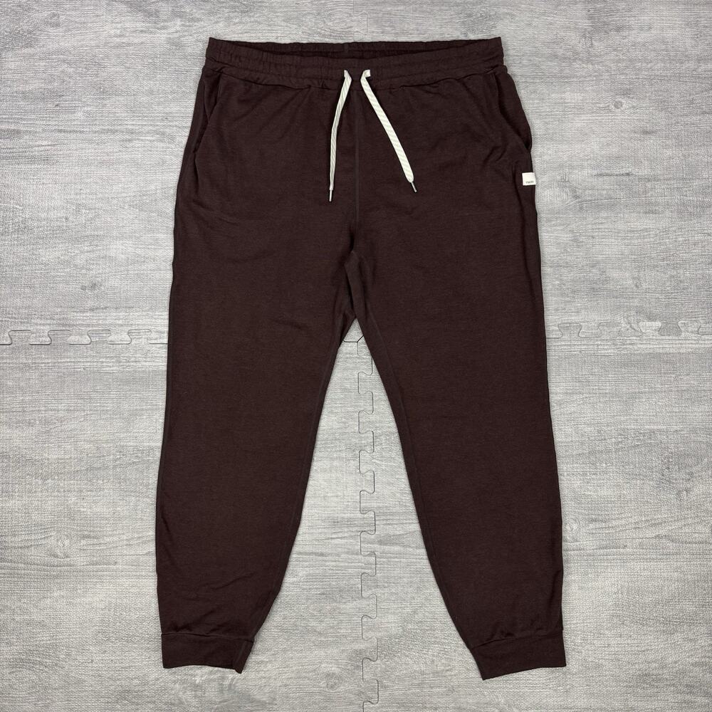Vuori Performance Jogger Women XL Mahogany Heather Athleisure VW303 Stretch GOOD
